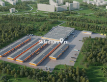 Вид здания. Сухой склад (+18) Склад Челябинская обл, Сосновский р-н, восточнее поселка Красное Поле , 15 000 м2 фото 1